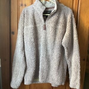 Tan True Grit Sherpa quarter zip medium great shape.